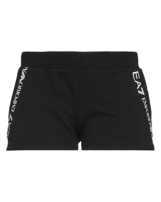 EA7 Black Shorts & Bermuda Shorts