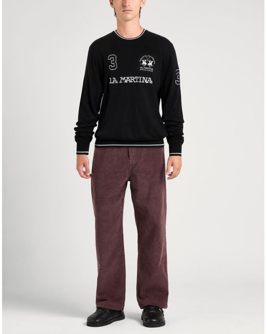 Pullover La Martina de hombre de color Black