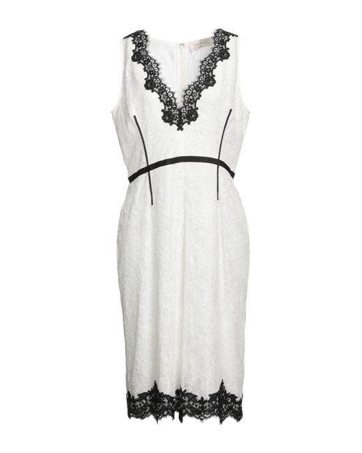 Anna Molinari White Midi Dress