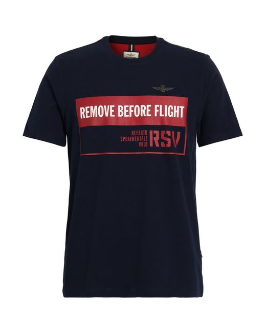 Aeronautica Militare Blue T-Shirt for men