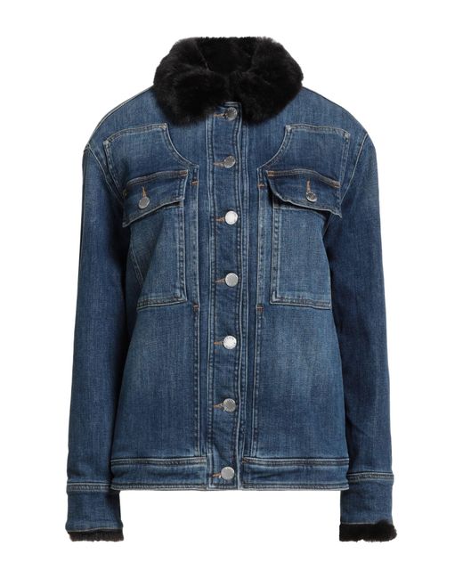 Pinko Blue Denim Outerwear
