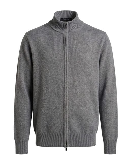 Aragona Gray Light Cardigan Cashmere for men