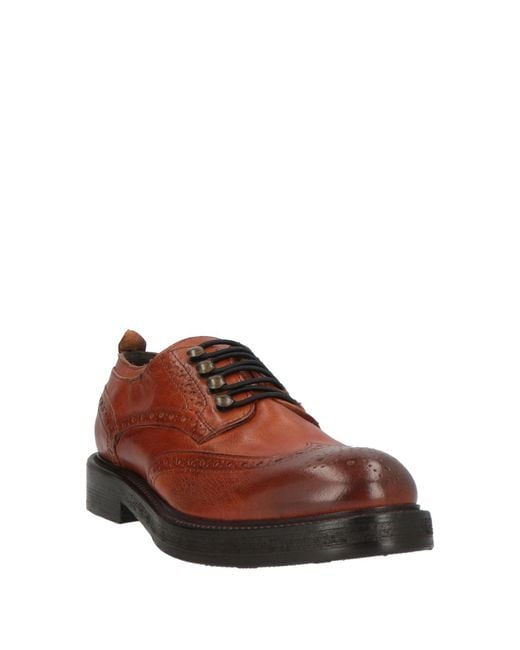 JP/DAVID Brown Lace-Up Shoes Leather
