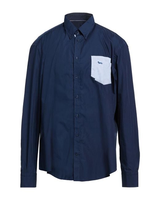 Harmont & Blaine Blue Shirt Cotton for men