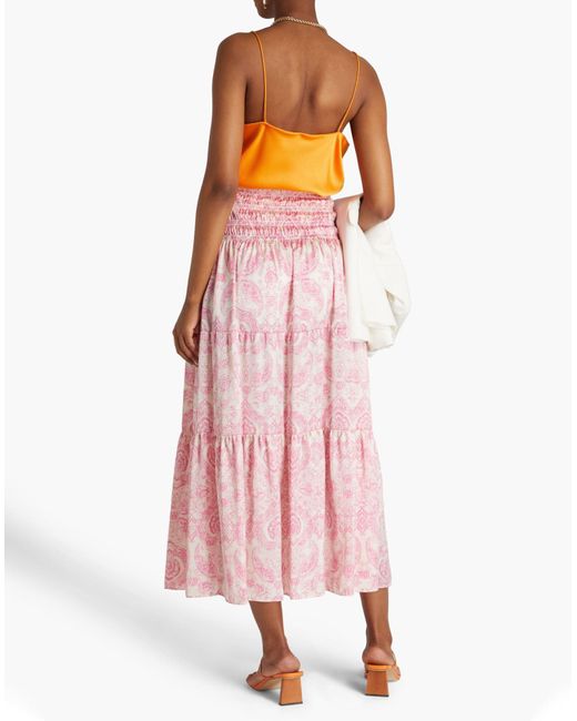 Maje Pink Maxi Skirt