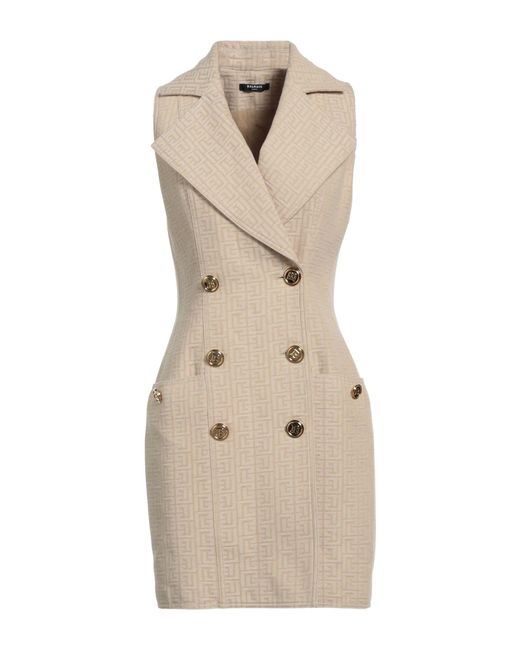 Balmain Natural Short Dress