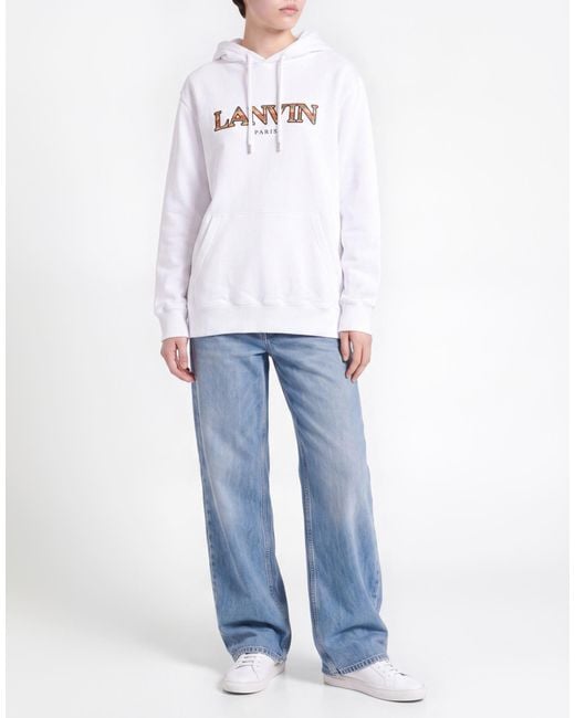 Lanvin White Sweatshirt Cotton