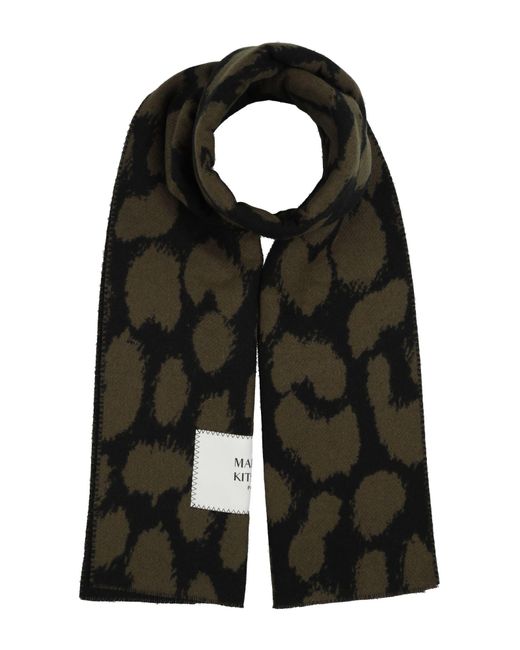 Écharpe Maison Kitsuné en coloris Black