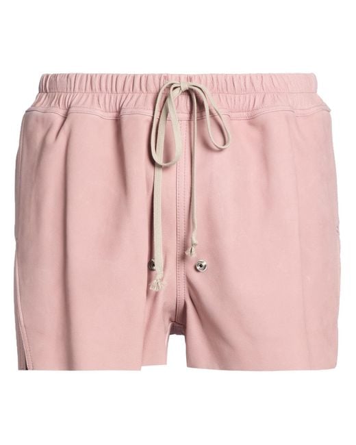 Rick Owens Pink Shorts & Bermuda Shorts