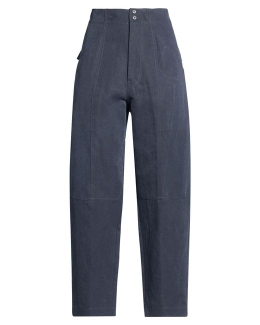 Gentry Portofino Blue Pants Cotton, Linen