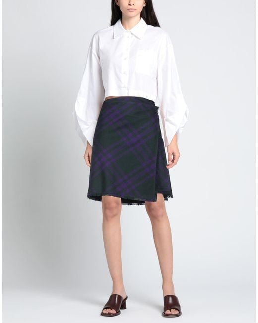 Burberry Blue Mini Skirt