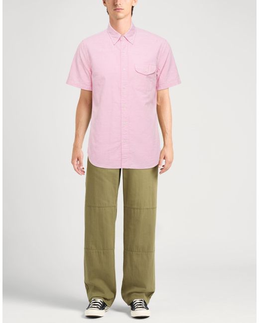 Beams Plus Pink Shirt Cotton for men