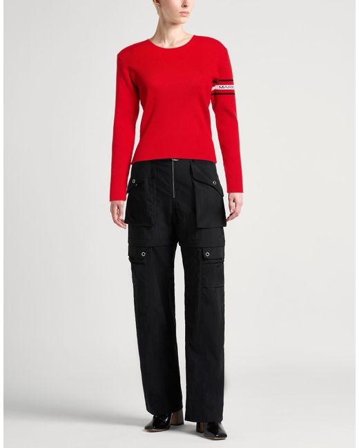 MARINE SERRE Red Sweater Wool, Polyamide, Elastane