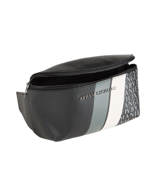 ARMANI EXCHANGE Black Belt Bag Polyester, Pvc for men