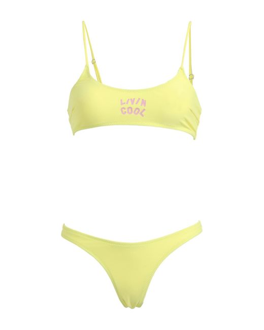 LIVINCOOL Bikini in Yellow Lyst