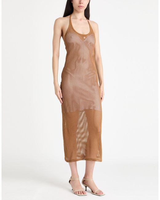 Courreges Natural Maxi Dress Cotton