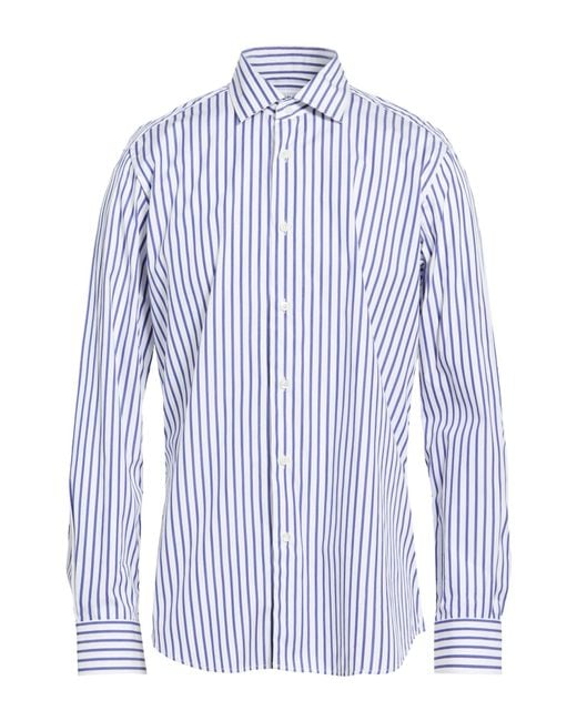 Robert Friedman Blue Shirt Cotton for men
