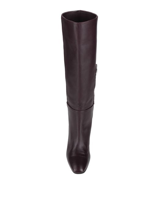 Sergio Rossi Brown Plum Boot Leather