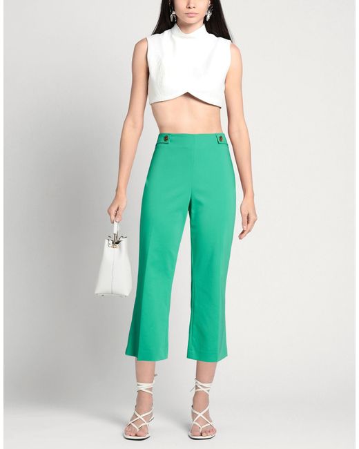 Clips More Green Pants Cotton, Polyester, Elastane