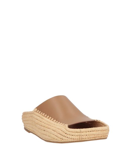 Paloma Barceló Brown Leo Camel Sandals Leather, Textile Fibers