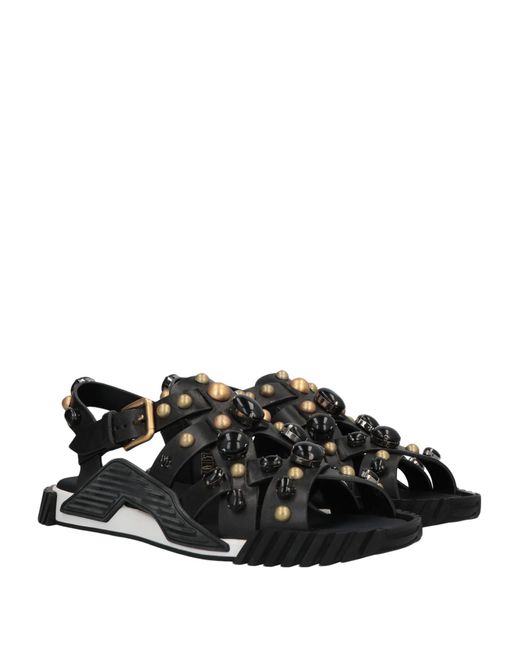 Dolce & Gabbana Black Sandals for men