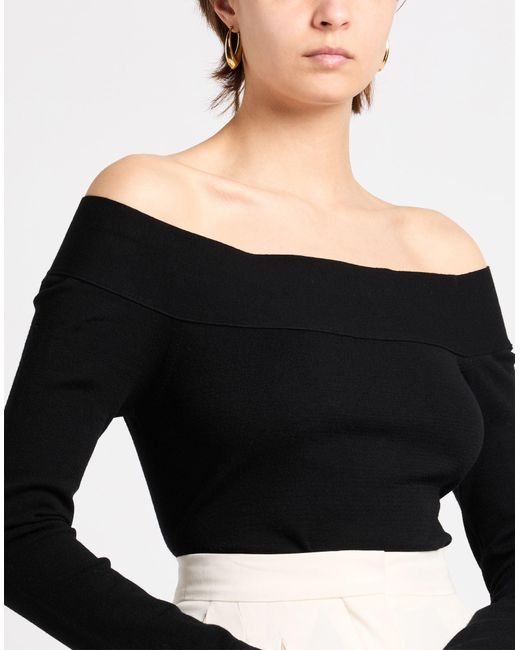 Twinset Black Bodysuit Viscose, Polyester