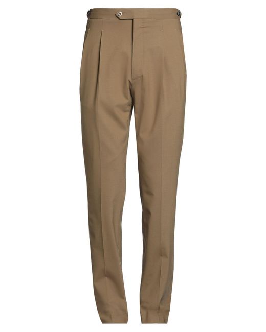 PT Torino Natural Camel Pants Virgin Wool, Elastane for men