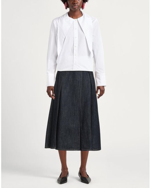 Tela Blue Denim Skirt Cotton