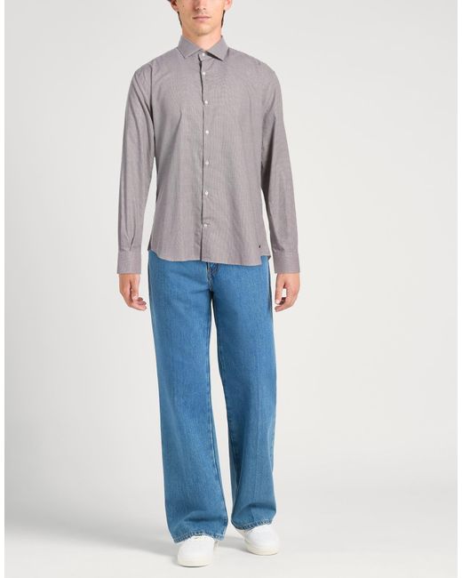 Brooksfield Gray Shirt Cotton for men