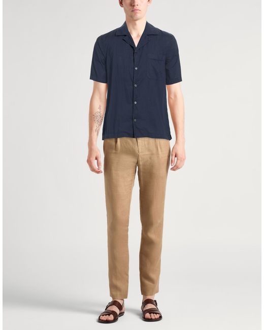 Crossley Blue Midnight Shirt Cotton for men