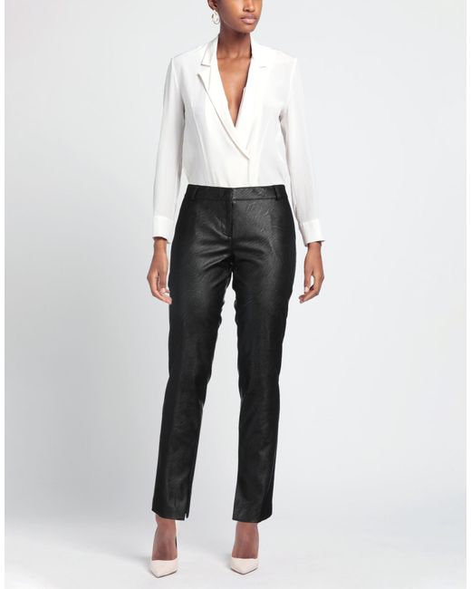 Kiltie Gray Pants Polyurethane, Viscose