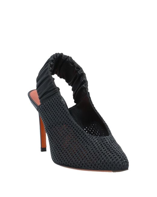 Santoni Black Pumps