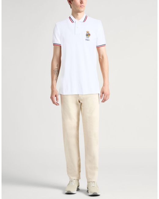 Polo Ralph Lauren White Polo Shirt for men