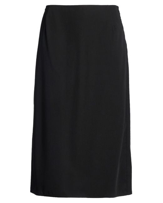 Sofie D'Hoore Women's Black Midi Skirt Wool
