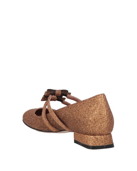 Red(v) Brown Copper Ballet Flats Textile Fibers
