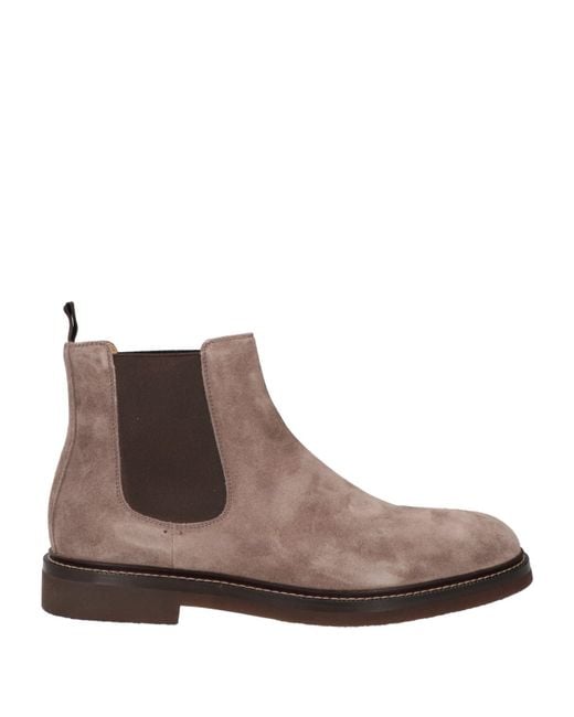 Brunello Cucinelli Brown Ankle Boots for men