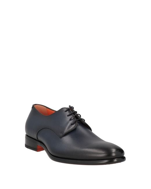 Stringate di Santoni in Black da Uomo