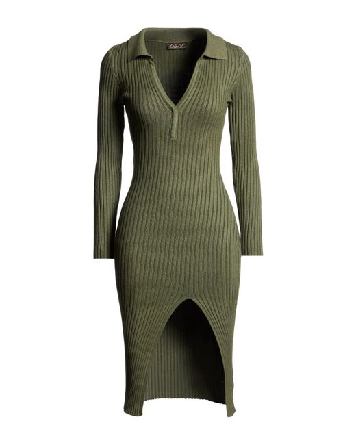 Alviero Martini 1A Classe Green Midi Dresses