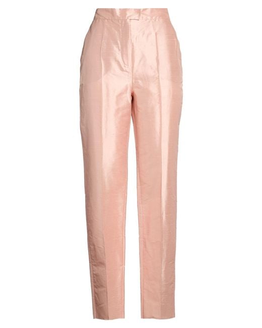 Max Mara Pink Blush Pants Silk