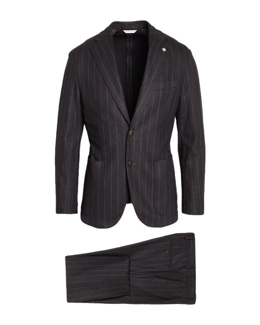 Manuel Ritz Black Suit for men