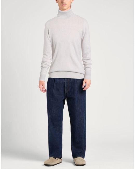 Alpha Studio White Turtleneck Wool, Cashmere for men