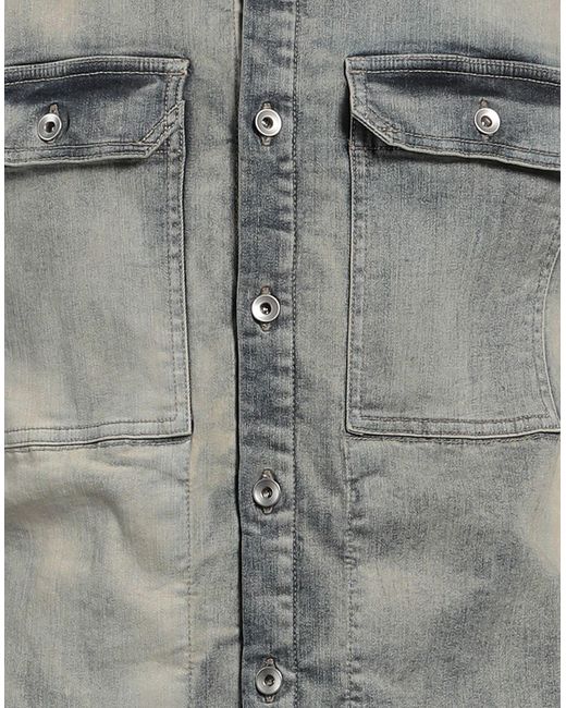 Camisa vaquera Rick Owens de hombre de color Gray