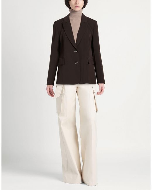 Please Black Dark Blazer Polyester