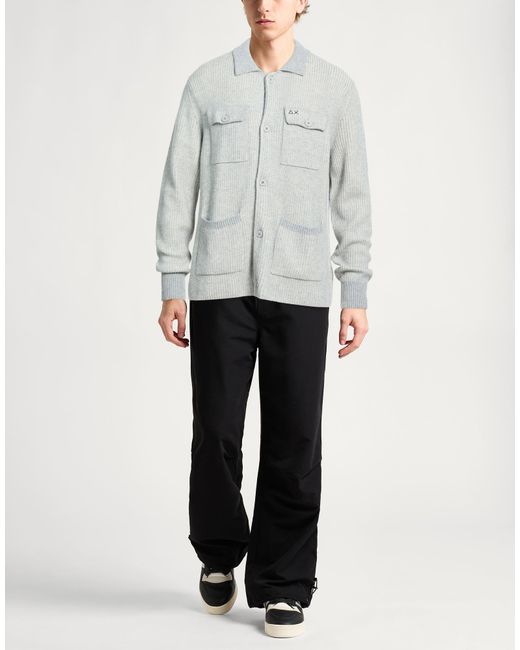 Sun 68 Gray Cardigan for men