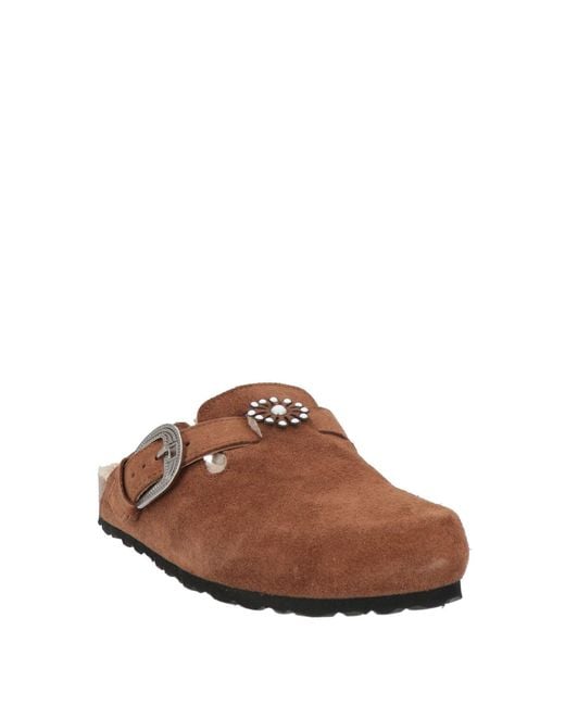 Taji Brown Mules & Clogs