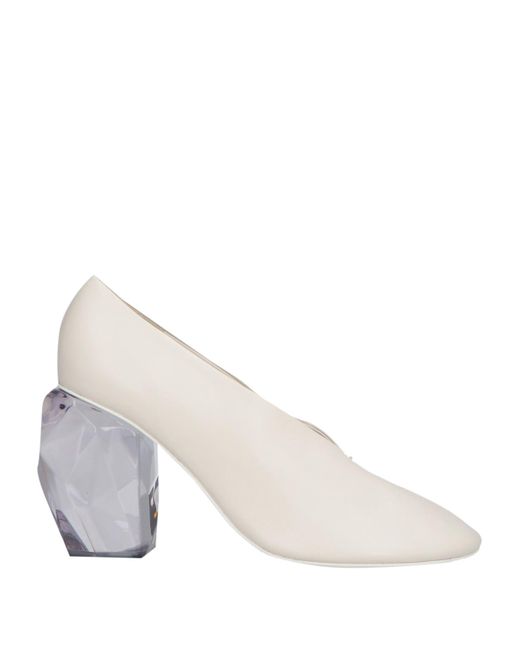 Jil Sander White Pumps Leather