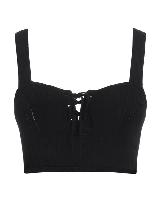MSGM Black Top Viscose, Polyester