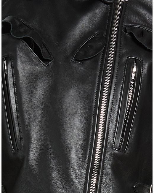 Simone Rocha Black Jacket Leather