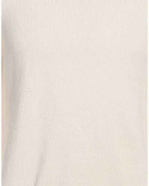 Alpha Studio White Sweater Cotton, Polyamide for men