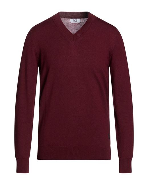 Pullover Ice Iceberg de hombre de color Red